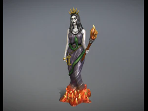 HECATE GODDESS STATUE FOR 3D PRINT 3D Print Model
