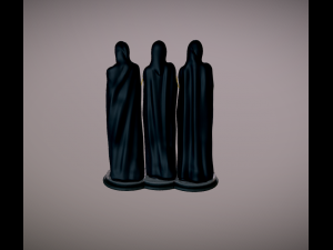 The three Norns Urd Verdandi und Skuld 3D print model 3D 프린트 모델