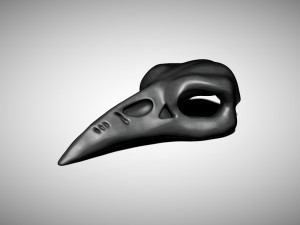 Crow skull pendant - Crow skull pendant - Pendant de Craneo 3D 打印模型