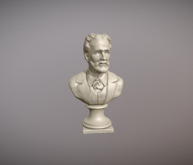 Bust of Tchaikovsky 3D 打印模型 .c4d .max .obj .3ds .fbx .stl .blend 