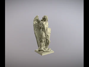 Statue de l'Archange Saint Michel Modèles 3D en vedette