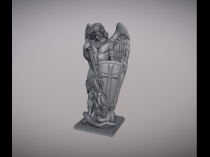Statue of Archangel Saint Michael 3D 프린트 모델