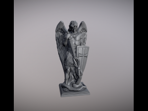 Statue of Archangel Saint Michael 3D 프린트 모델