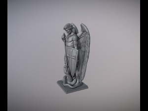 Statue of Archangel Saint Michael 3D 프린트 모델