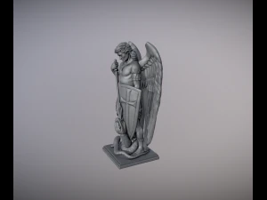 Статуя Архангела Святого Михаїла 3D Принт Модель