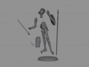 Statue of Don Quixote for 3D printing 3D Print Model