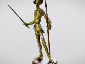 Statue of Don Quixote for 3D printing Modelo de Impressão 3D