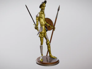 Statue of Don Quixote for 3D printing 3D Print Model