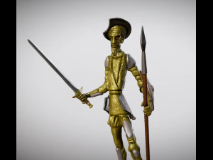 Statue of Don Quixote for 3D printing 3D Print Model