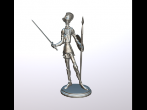 Statue of Don Quixote for 3D printing Modelo de Impressão 3D