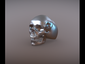 Skull Ring for 3d print 3D प्रिंट मॉडल