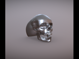 Skull Ring for 3d print 3D प्रिंट मॉडल