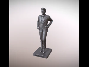 ジョン・ケネディ大統領の銅像 3Dプリントモデル