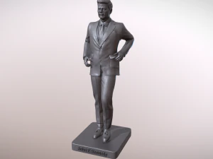 Statue of President John Kennedy 3D Print Model