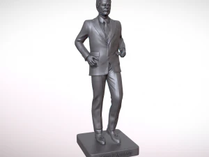 Statue of President John Kennedy 3D Print Model