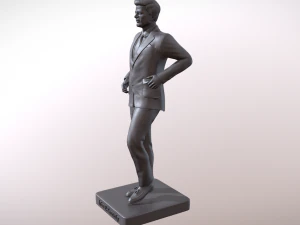 Statue of President John Kennedy 3D Print Model