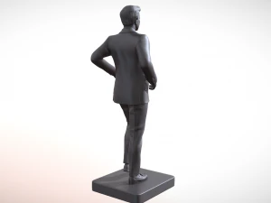 Statue of President John Kennedy 3D Print Model