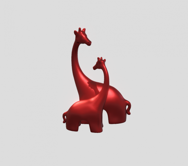 Decorative giraffes statues Modello di stampa 3D .c4d .max .obj .3ds .fbx .stl .blend