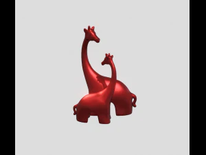 Decorative giraffes statues 3D Print Model