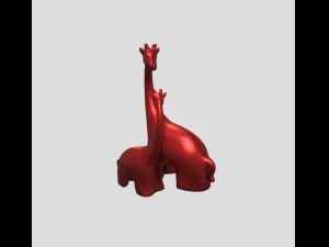 Decorative giraffes statues 3D Print Model