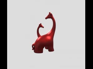 Decorative giraffes statues 3D Print Model