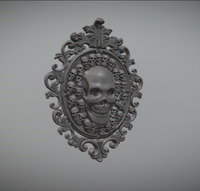 Camafeo crneos Modello di stampa 3D .c4d .max .obj .3ds .fbx .stl .blend 