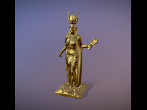 Statue of Egyptian Goddess Isis 3D Print Model