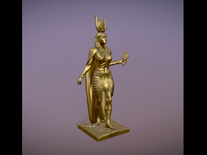 Statue of Egyptian Goddess Isis Modèles 3D en vedette