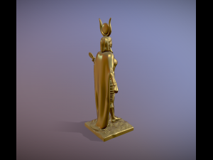 Statue of Egyptian Goddess Isis Modèles 3D en vedette