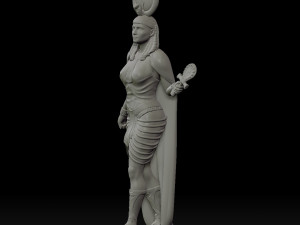 Statue of Egyptian Goddess Isis Modèles 3D en vedette