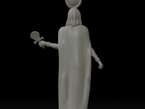 Statue of Egyptian Goddess Isis Modèles 3D en vedette