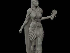 Statue of Egyptian Goddess Isis Modèles 3D en vedette