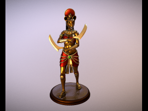 Egyptian goddess Sekhmet 3d print and paint 3D Print Model