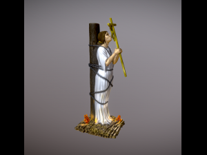 Joan of Arc at the stake 3D Print Model