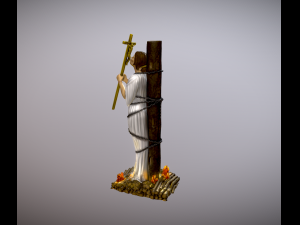 Joan of Arc at the stake Model Cetak 3D
