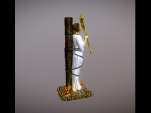 Joan of Arc at the stake Model Cetak 3D