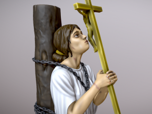Joan of Arc at the stake Model Cetak 3D