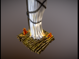 Joan of Arc at the stake Model Cetak 3D