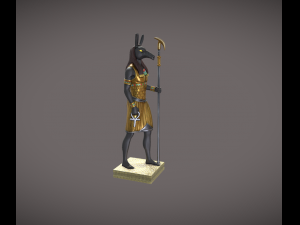 Statue of the Egyptian god Seth 3D Принт Модель