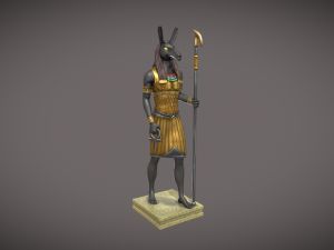 Statue of the Egyptian god Seth 3D Принт Модель