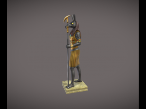 Statue of the Egyptian god Seth 3D Принт Модель