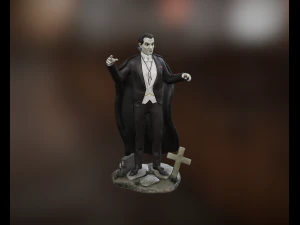Figura da cole&ccedil;&atilde;o Dr&aacute;cula de Bela Lugosi Modelo de Impressão 3D
