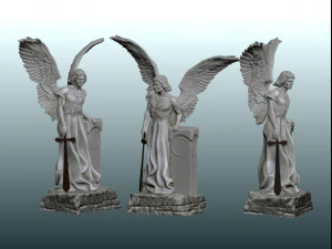 Est&aacute;tua El angel exterminador para impress&atilde;o 3D Modelo de Impressão 3D