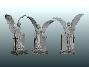 Estatua El ngel exterminador para impresin 3D 3D-printmodel
