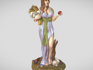 Statue of the Greek goddess Persephone for 3d printing and painting Modello di stampa 3D
