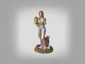 Estatua de la diosa griega Pers&eacute;fone para imprimir y pintar en 3d Modelo de impresión 3D