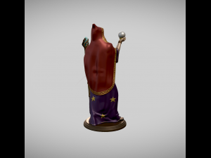 Merlin the Wizard Statue 3d print model 3D प्रिंट मॉडल