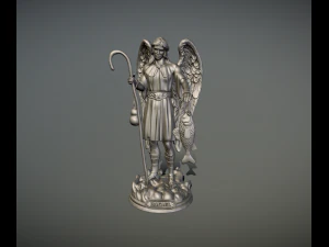 Statue St Raphael Archangel for 3d print 3D Print Model