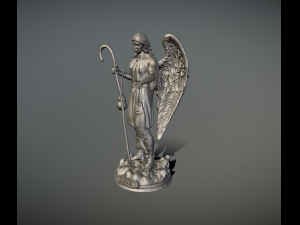 Statue St Raphael Archangel for 3d print 3D 프린트 모델