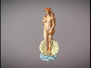 Ven&uuml;s'&uuml;n Doğuşu heykelinin 3 boyutlu baskısı 3D Baskı Modeli